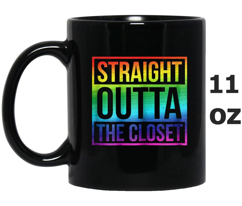 Straight Outta The Closet LGBT Pride Mug OZ