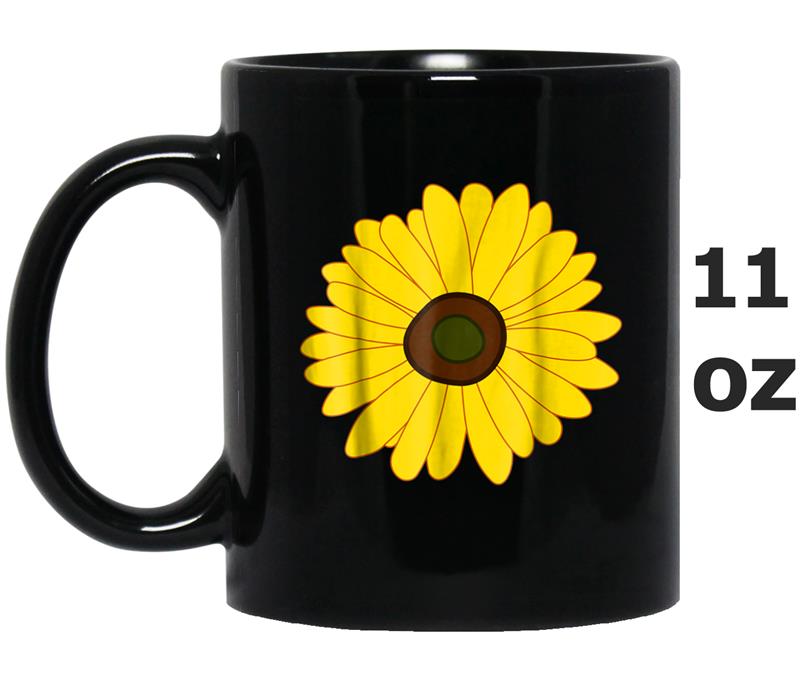 Sunflower - Simple Bright Sunny Yellow Flower Mug OZ