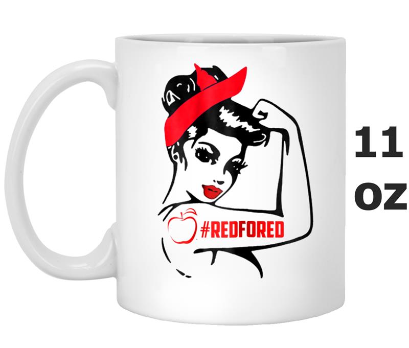 Teacher Red For Ed RedForEd Mug OZ