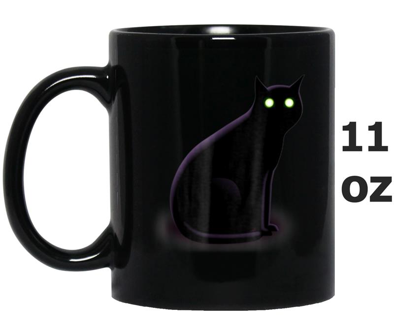 The Creepy Black Cat Mug OZ