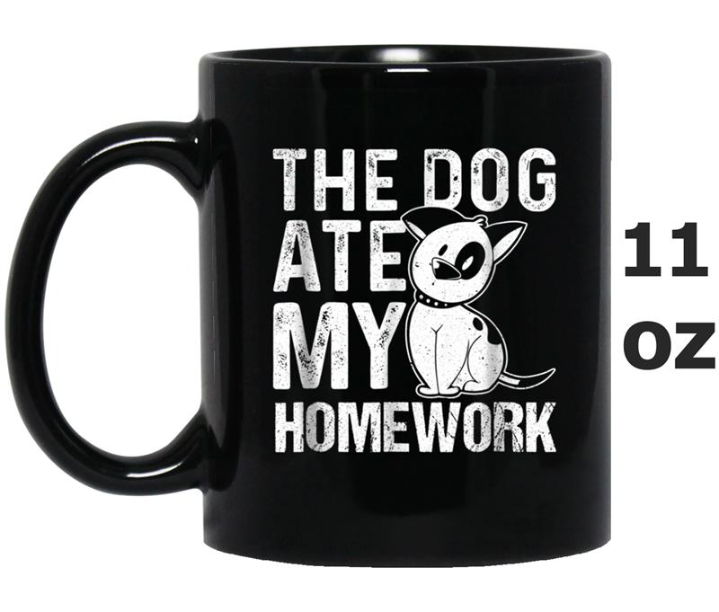 The Dog Ate My Homework  Funny School Student Mug OZ