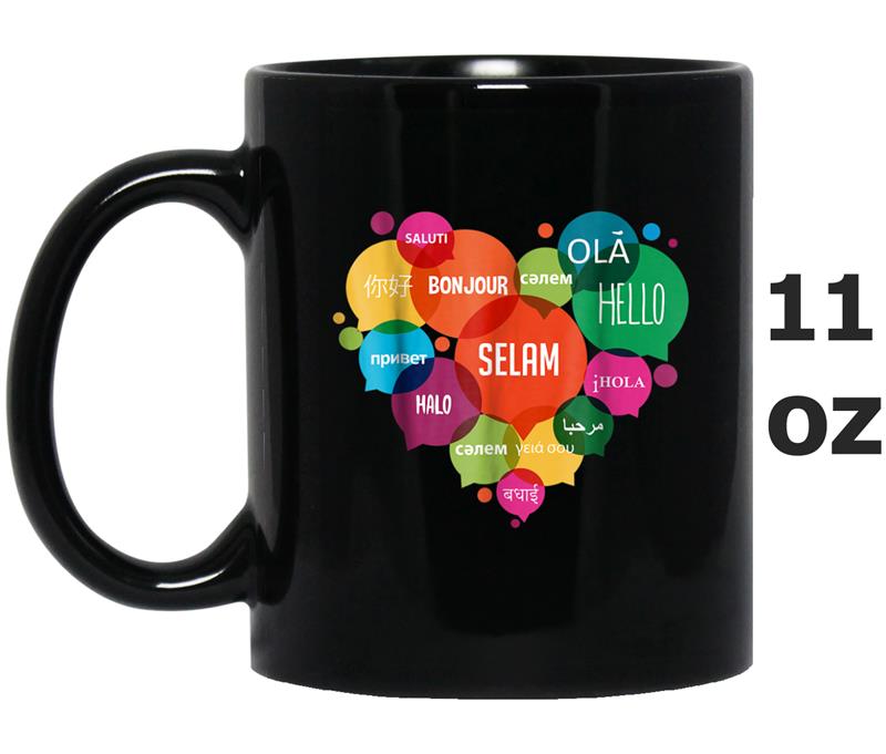 The Most Beautiful Word of the World hi, hello, selam Mug OZ