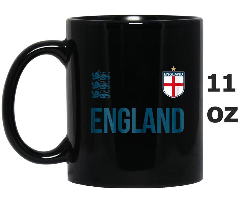 Three Heraldic Lions  - England 2018 Cheer Jersey Mug OZ