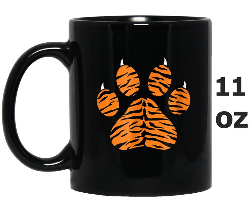 Tiger Print Paw  Tiger Stripes Fierce Jungle Mug OZ