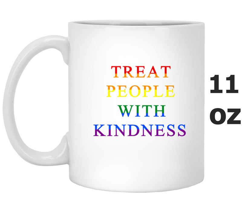 Treat People With Kindness LGBT Pride Premium Mug OZ