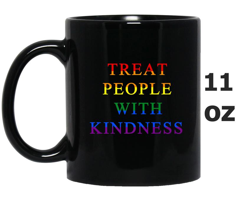 Treat People With Kindness LGBTQ Pride Premium Mug OZ