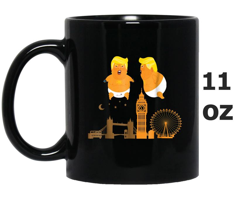 Trump with Baby Blimp Funny Mug OZ