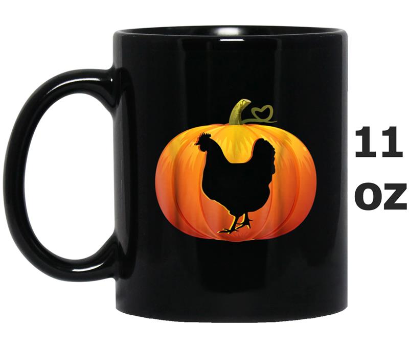 umpkin Lantern Chicken  Chicken Farming Halloween Mug OZ