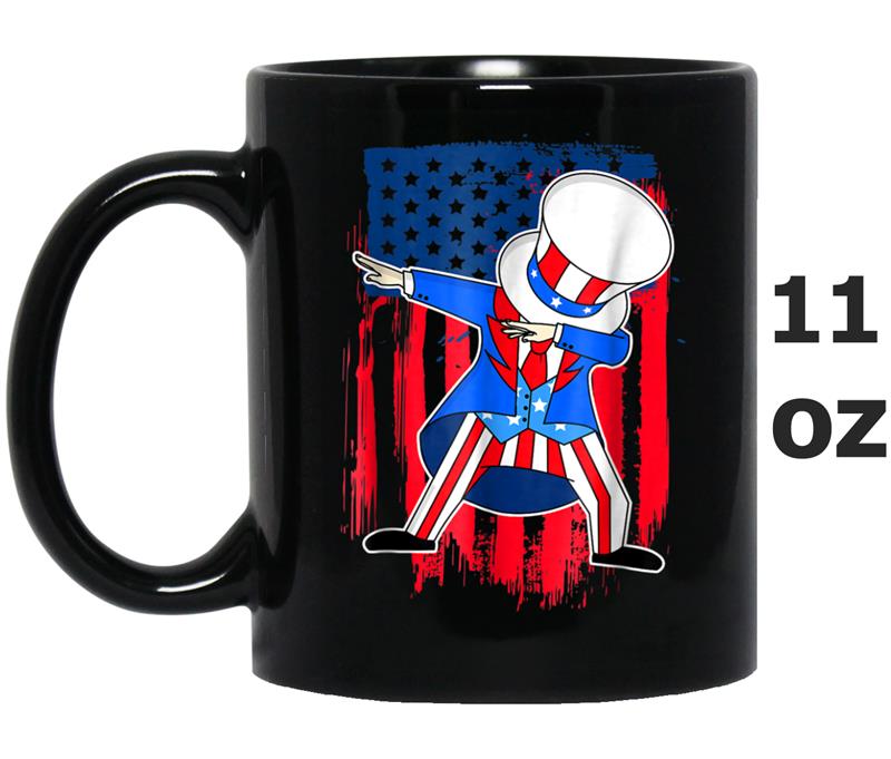 Uncle Sam Dabbing 4th July American Men Women Mug OZ