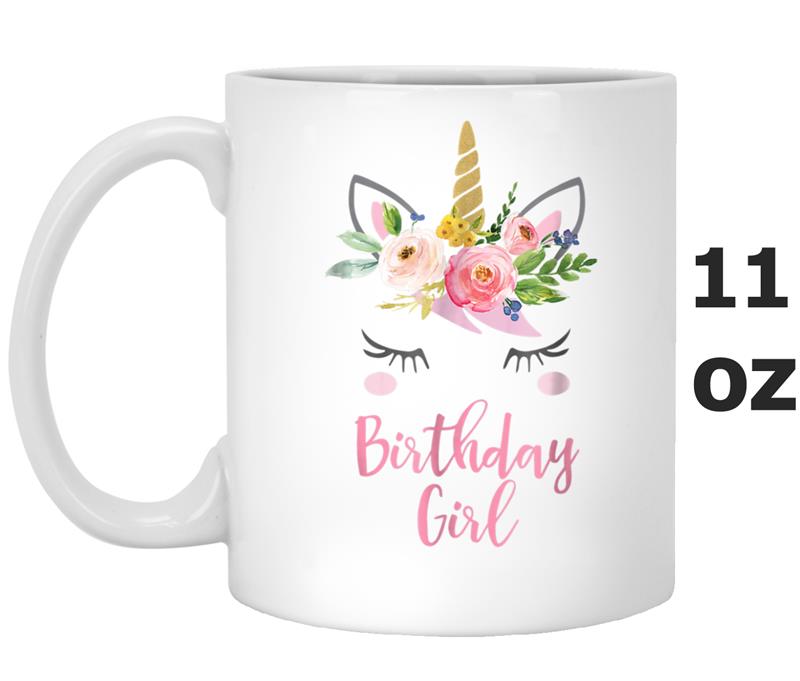 Unicorn Birthday , Birthday Girl Gift Mug OZ