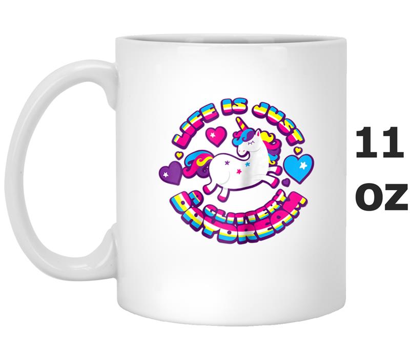 Unicorn  Life is Just a Glittery Daydream Funny Quote Mug OZ