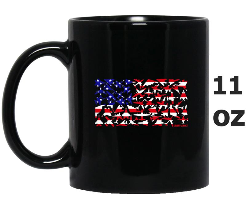 United States Military Airplane Flag Mug OZ