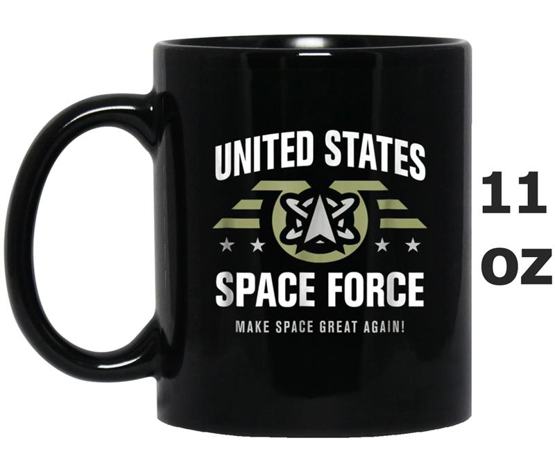 United States Space Force  Trump  Army Green Mug OZ