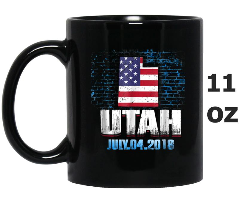 Utah  American USA Flag 4th Of July 2018 Mug OZ