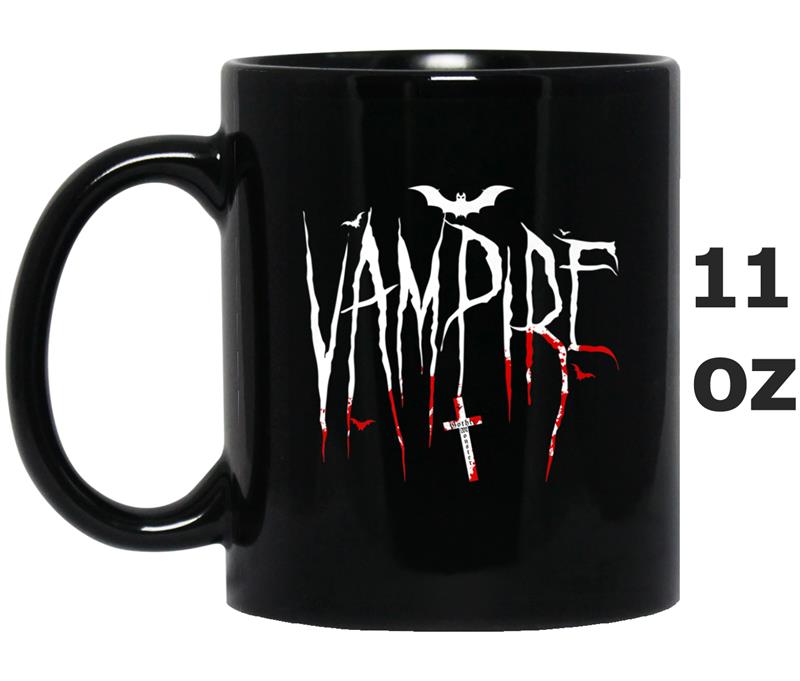 Vampire Bats Tee Gothic Cool Halloween Mug OZ