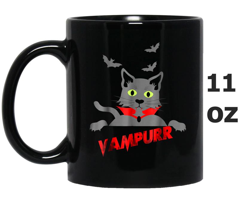 Vampire Cat - Halloween Costumes  - Funny Cats Tee Mug OZ