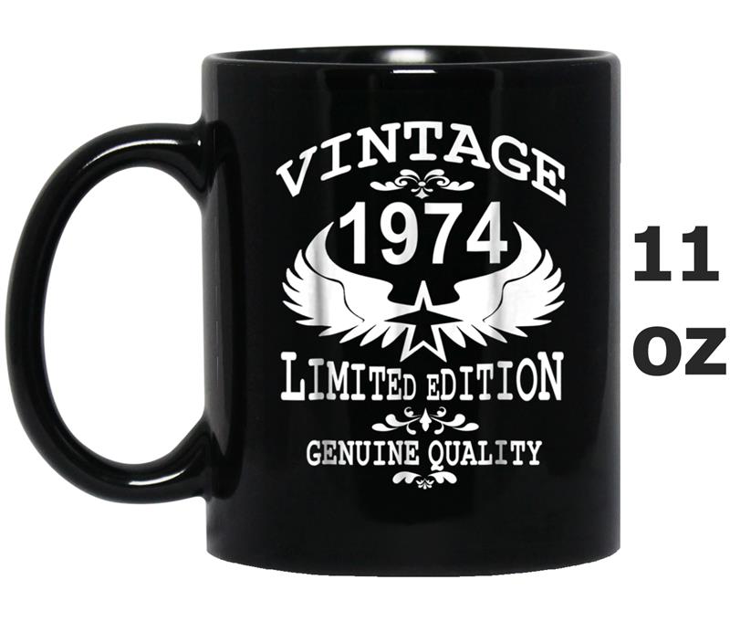Vintage 1974 Years Limited Edition birthday gift Mug OZ