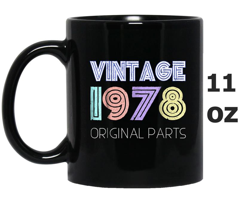 Vintage 1978  Funny Retro 40th Birthday Gift Idea Tee Mug OZ