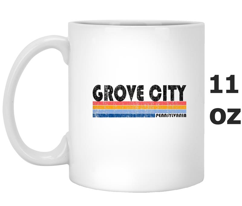 Vintage 1980s Style Grove City PA Premium Mug OZ