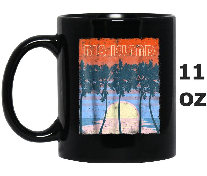 Vintage Big Island Souvenir  - Hawaiian Vacation Top Mug OZ
