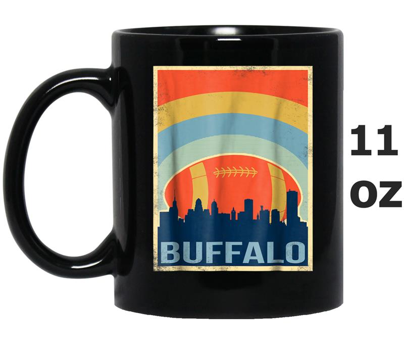 Vintage Buffalo Football Rugby Mug OZ