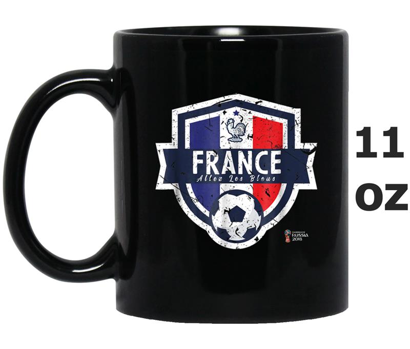 Vintage France Allez Les Blues World Soccer 2018 Mug OZ