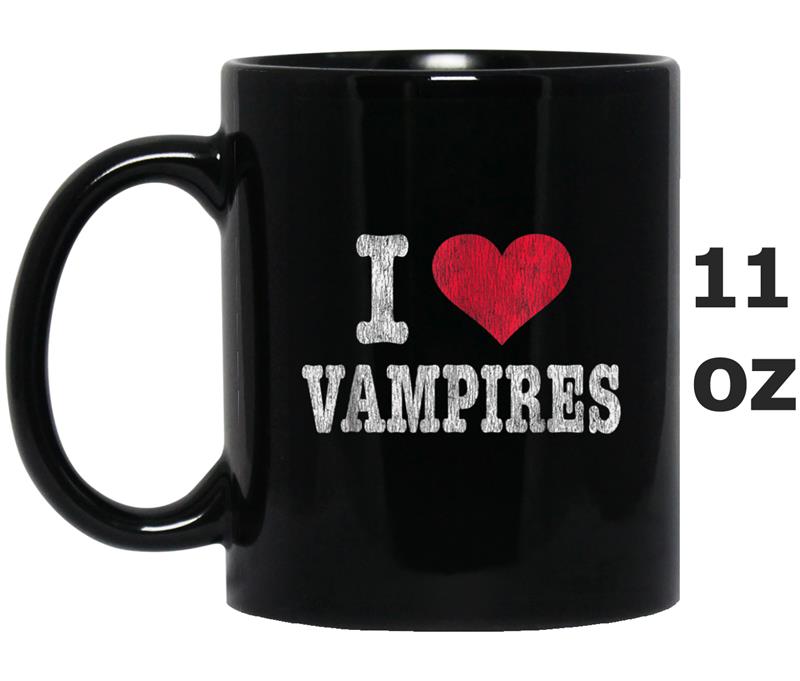 Vintage I Love Vampires  Trendy Gift Mug OZ