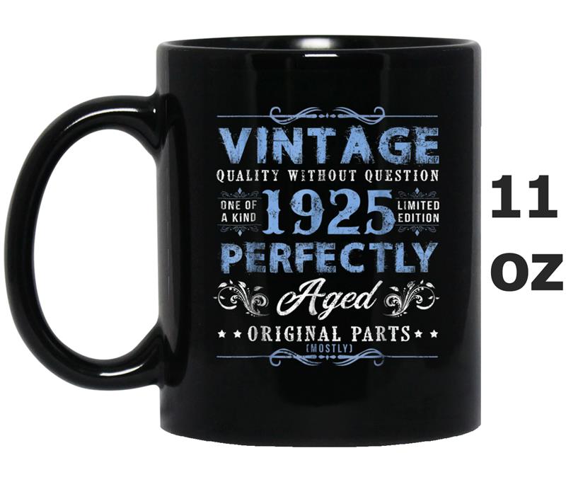 Vintage Made In 1925  93rd Birthday Gift T- Mug OZ