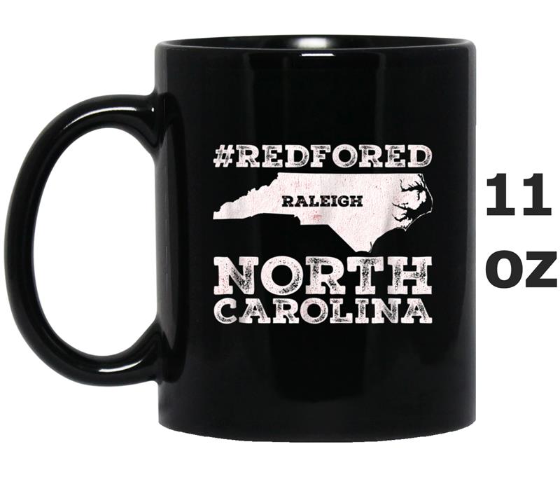 Vintage Red For Ed  NC Raleigh Teacher Mug OZ