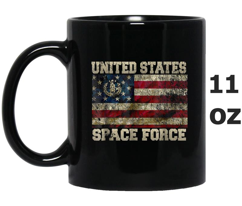 Vintage USSF United States Space Force Trump Mug OZ