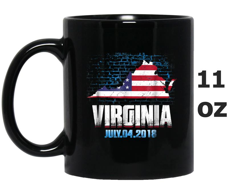 Virginia  American USA Flag 4th Of July 2018 Mug OZ