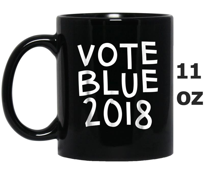 VOTE BLUE 2018  in Royal Blue Mug OZ