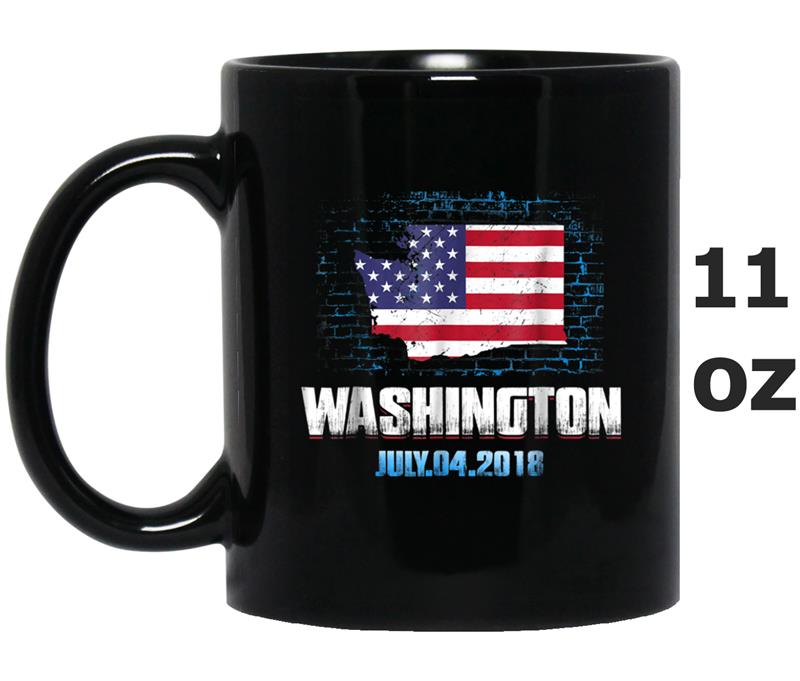 Washington  American USA Flag 4th Of July 2018 Mug OZ