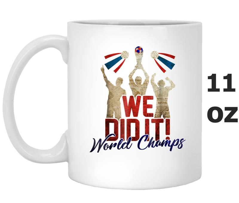 we did it France  Soccer Football Jersey Style Foot Mug OZ