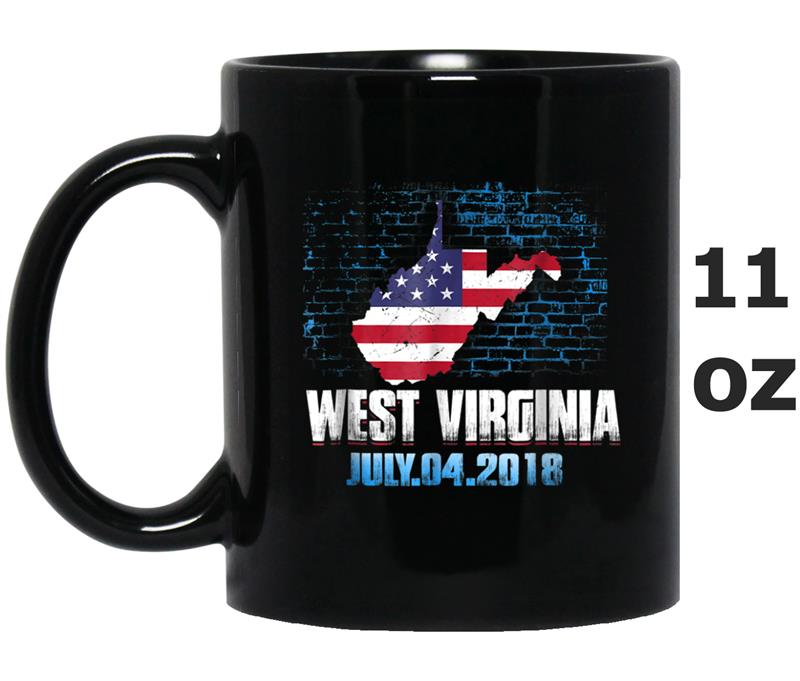 West Virginia  American USA Flag 4th Of July 2018 Mug OZ