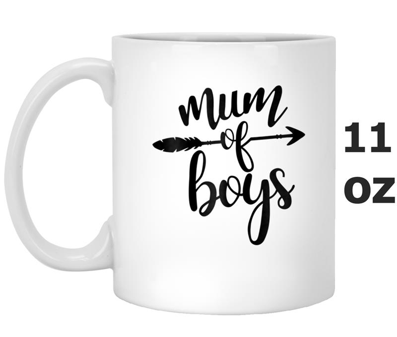 Womens Mum of Boys'   Funny Mum, Mummy Gift Mug OZ