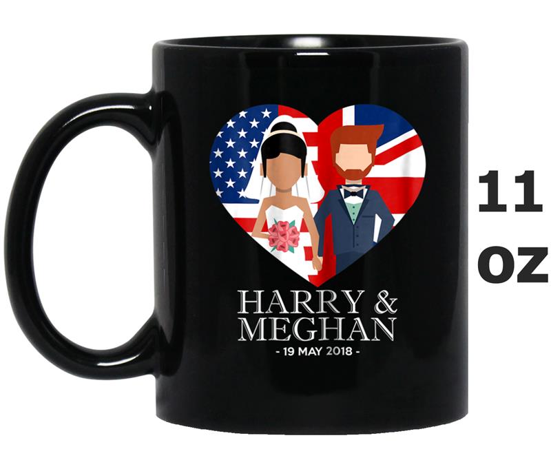 Womens Prince Harry and Meghan Markle Royal Wedding Women's Mug OZ