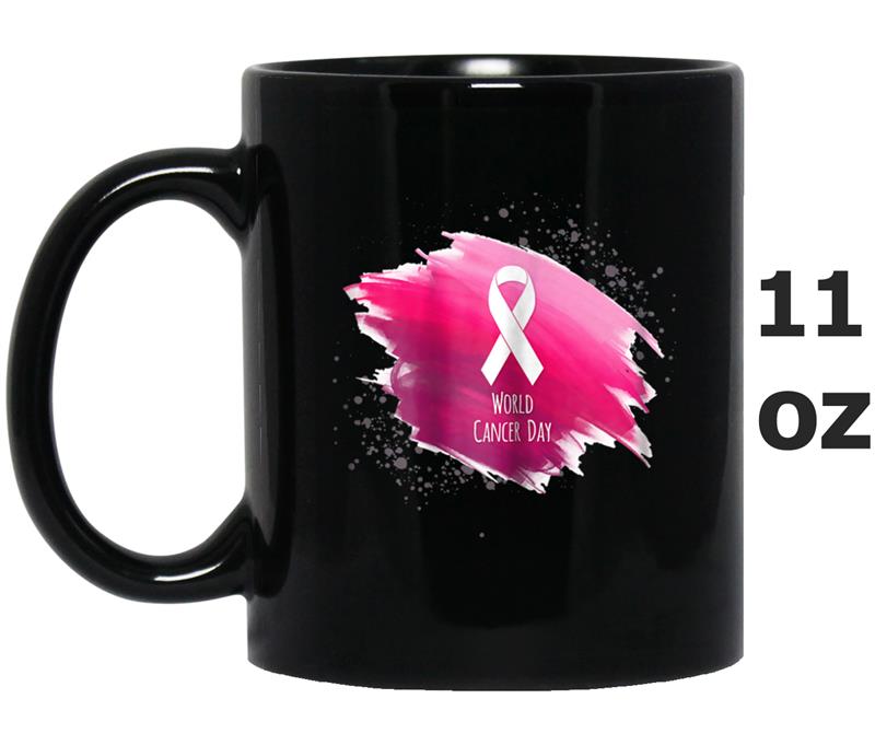 World Cancer Day  Tee Women Cancer Mug OZ