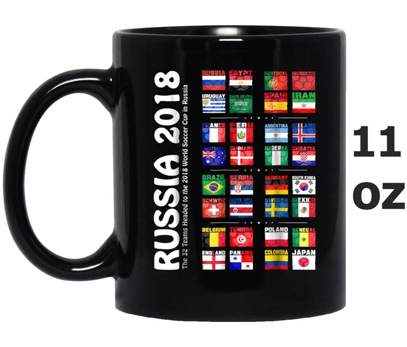 World Soccer Cup 2018  Peru - All Teams Jersey Mug OZ