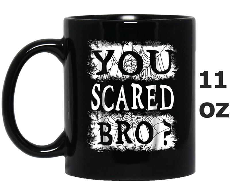 You Scared Bro  Scary Spiderweb Mug OZ