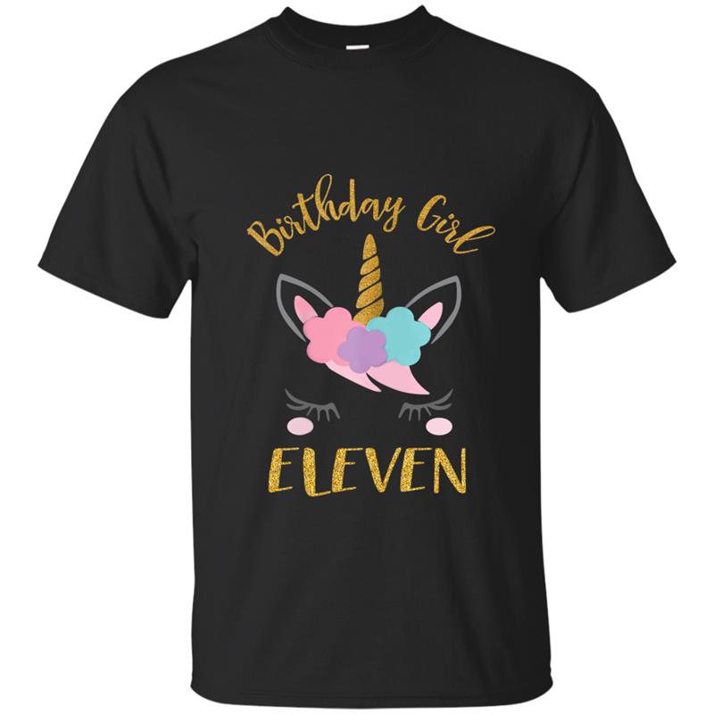 11th Birthday Unicorn Outfit, 11th Birthday Girl Hoodie-mt T-shirt-mt
