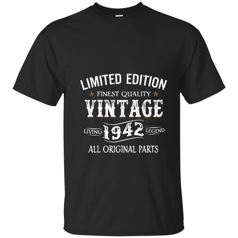 1942 T-Shirt 75th Birthday Gifts 75 Year Old B-day Present T-shirt-mt