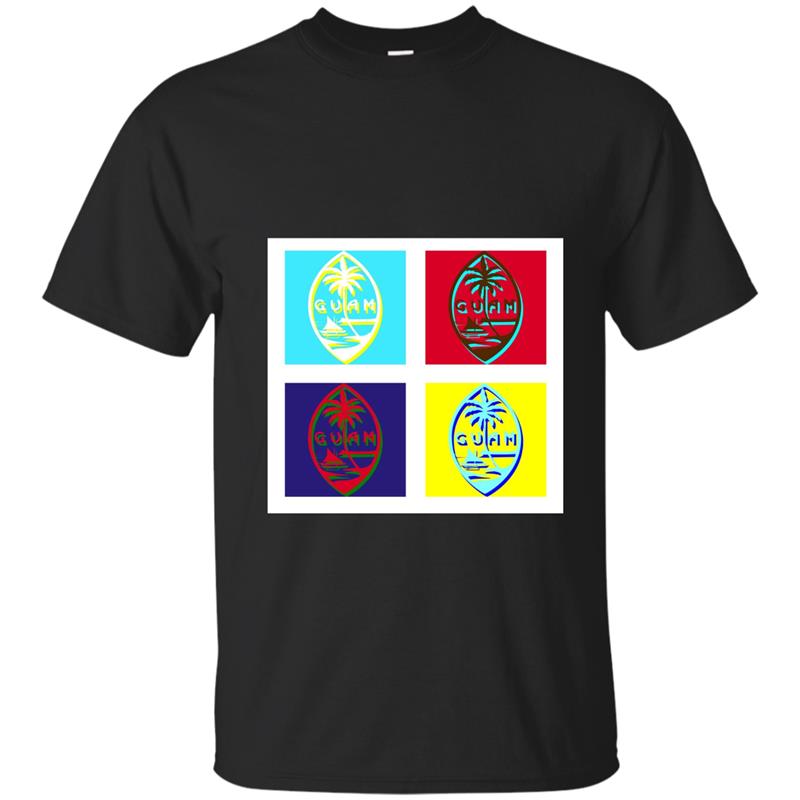 671 Guam USA Seal Pop Art Tshirt for Guamanian Chamorro Tees- T-shirt-mt