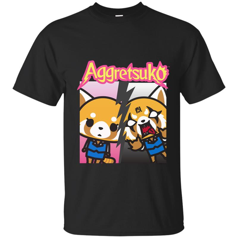 Aggretsuko Split Personality Tee Shirt-alottee T-shirt-mt