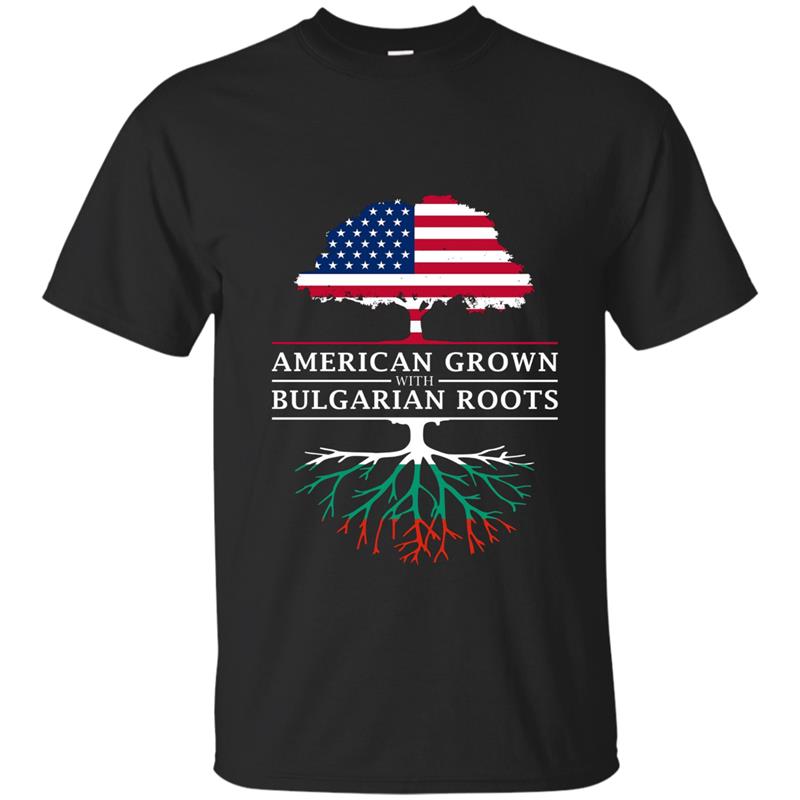 American Grown with Bulgarian Roots T-Shirt - Bulgaria Shirt-ANZ T-shirt-mt