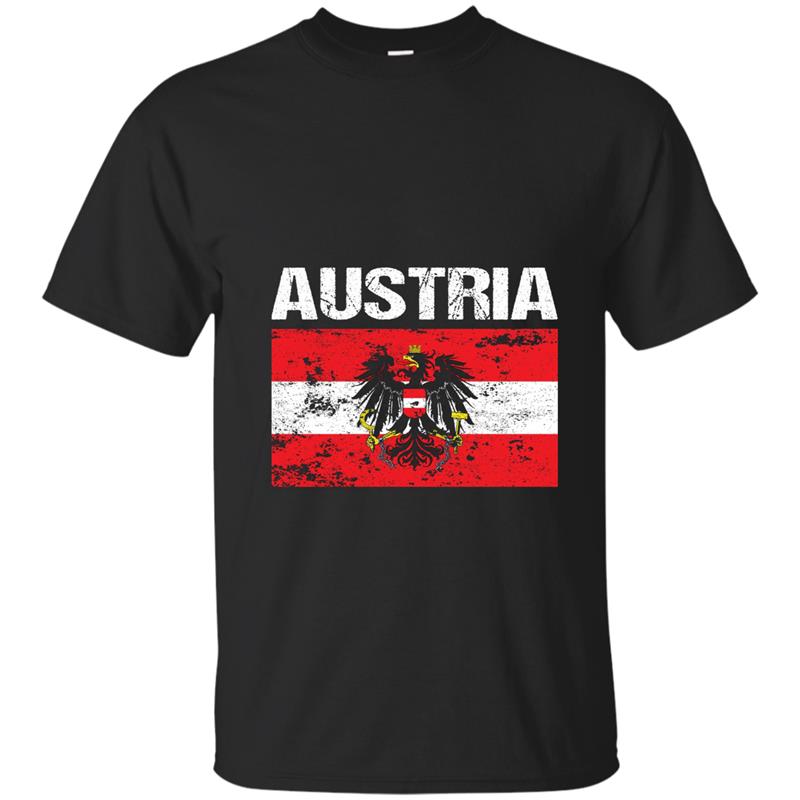 Austrian Flag Austria Vienna Land der Berge Eagle Hoodie-alottee T-shirt-mt