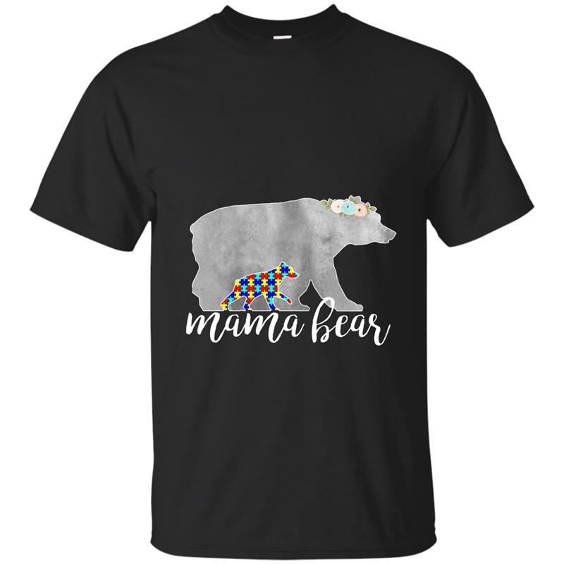 Autism Awareness Shirt Mama Bear shirt autism mom t shirts T-shirt-mt