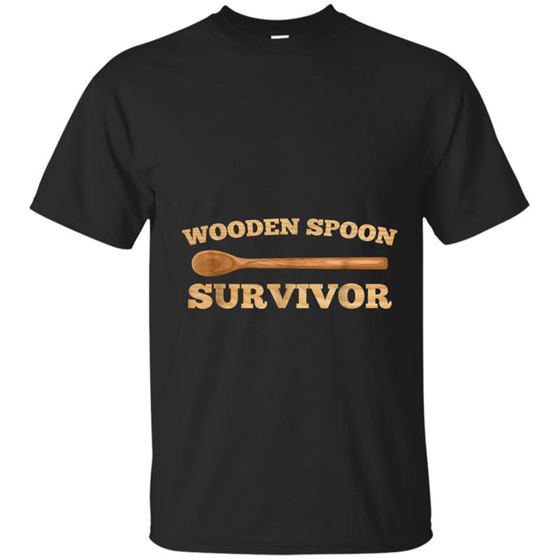 Awesome Wooden Spoon Survivor Humor T shirt-azv T-shirt-mt