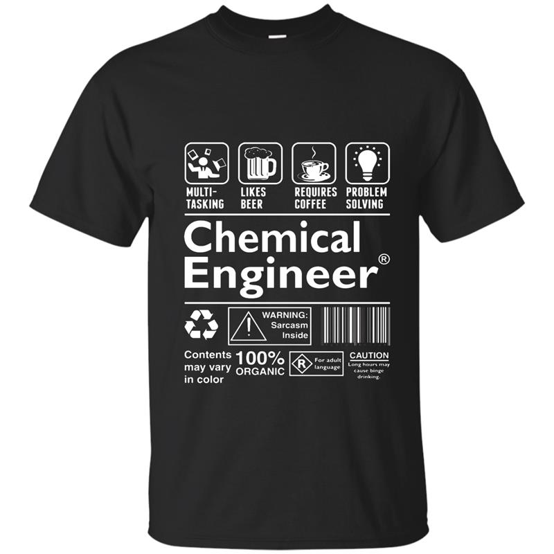 Beer Coffee Problem Solving Chemical Engineer Tshirts-RT T-shirt-mt