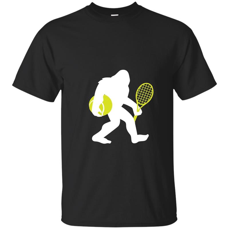 Bigfoot Tennis Player Shirt, Funny Cute Sasquatch Gift T-shirt-mt
